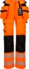 HiVis stretchbukse dame 2 Fluor Orange/Sort Wenaas  Miniature