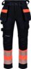 Multistretch trouser D-fg allr 1 Black/Fluor Orange Wenaas  Miniature