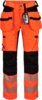 Hi-vis mens stretch trousers, class 2 1 Fluor Orange/Black Wenaas  Miniature