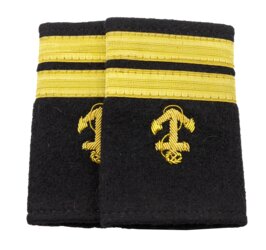 Badge with 2 stripes + anchor Wenaas Medium