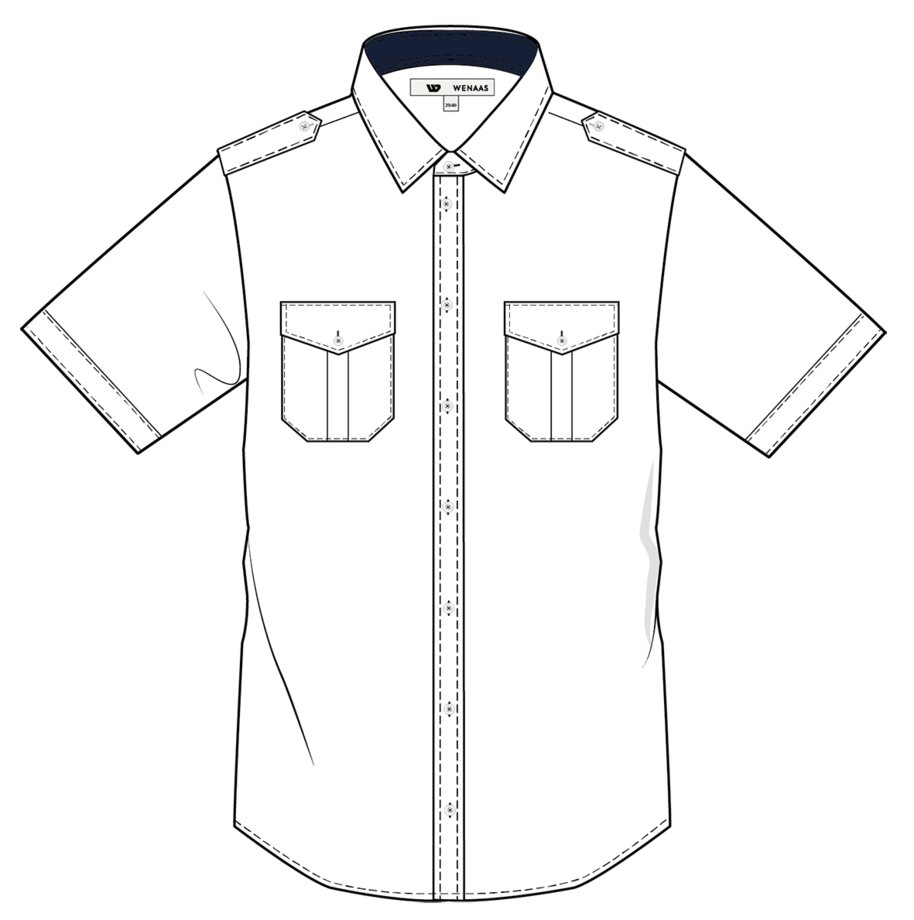 Shirt Work slim men SS 4 Wenaas