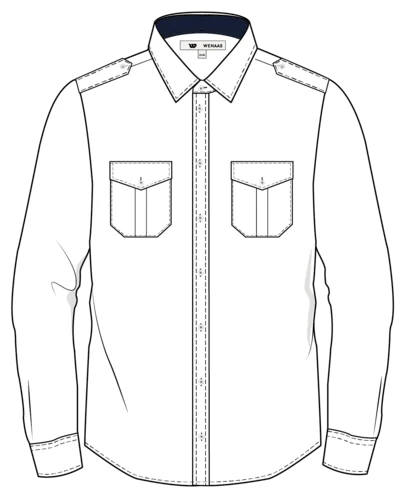 Shirt Work reg men LS Wenaas Medium