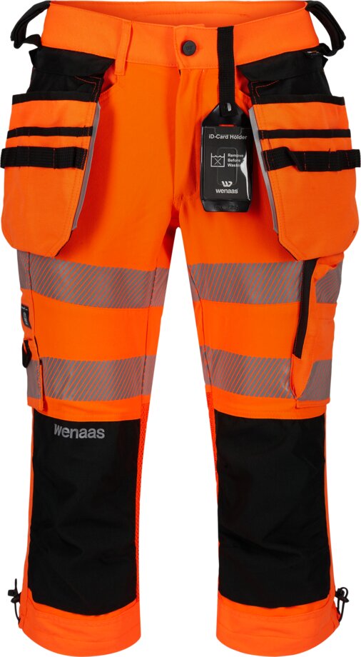 Hi-vis 3/4 length trousers, class 1 1 Wenaas