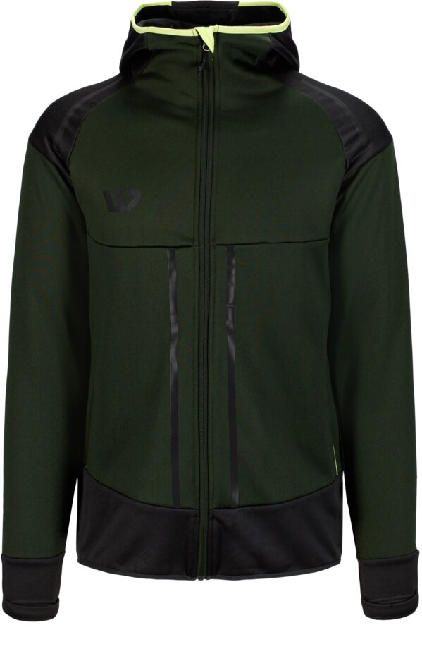 Stretch fleecejacket with hood 1 Wenaas