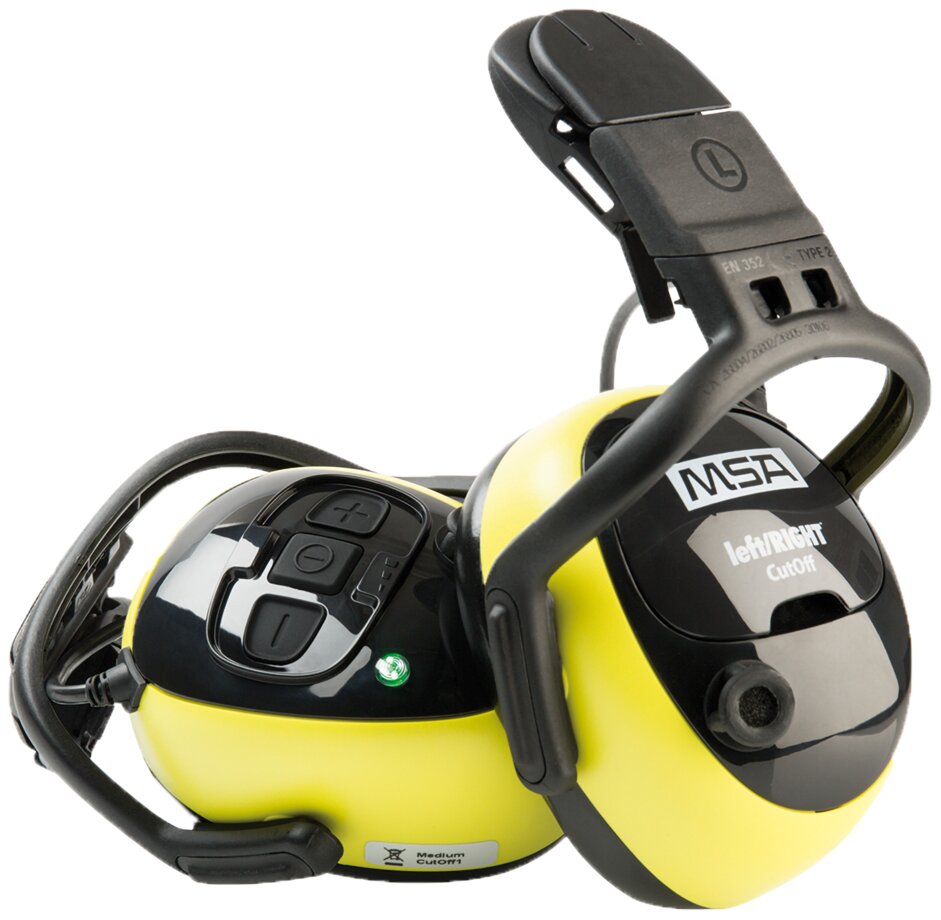 Headset MSA CutOff Led Hjelm 1 Wenaas