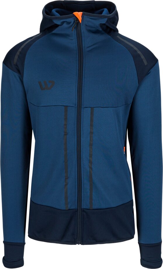 Stretch fleecejacket with hood 1 Wenaas