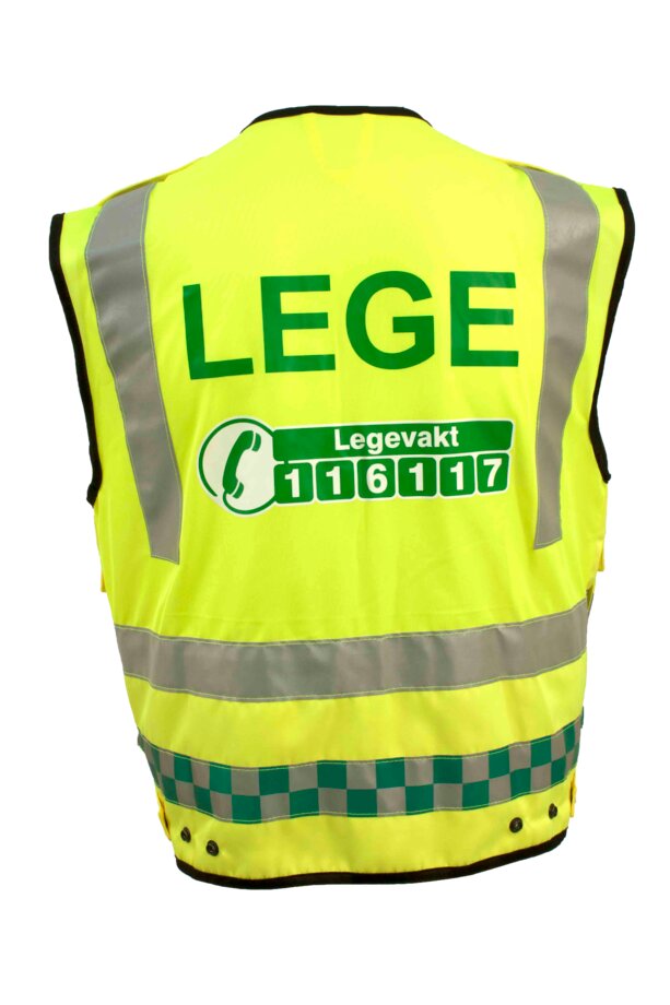 Vest refleks helse gul  2 Wenaas