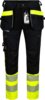 HiVis stretchbukse herre 2 Svart/fluoriserende gul Wenaas  Miniature