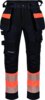 Multistretch UNI trouser 2 Black/Fluor Orange Wenaas  Miniature