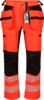 Hivis stretchbukse herre kl 2 1 Fluoriserende rød/svart Wenaas  Miniature