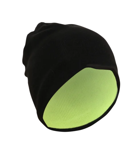 Reversible Beanie Hat Knitted Wenaas Medium