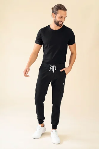 KAERE Bukse med lårlomme unisex svart Sverre W. Monsen Medium