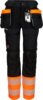HiVis stretchtrousers lady 1 Black/Fluor Orange Wenaas  Miniature