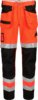 HiVis Trouser 2 Red Fluorine/Black Wenaas  Miniature