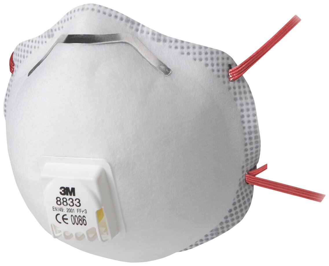 Maske FFP3V 3M 8833 à10 1 Wenaas