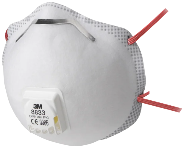 Mask FFP3V 3M 8833 à10 Wenaas Medium