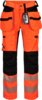 Hi-vis mens stretch trousers, class 2 1 Fluor Orange/Black Wenaas  Miniature