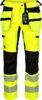 Hivis stretchbukse herre kl 2 2 Fluoriserende gul/Svart Wenaas  Miniature