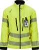 HiVis stretchjakke herre 2 Fluoriserende gul/Svart Wenaas  Miniature
