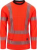 HiVis T-skjorte long sleeve 2 Fluoriserende rød Wenaas  Miniature