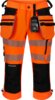 Hivis piratbyxor kl.1 2 Fluorescerande orange/Svart Wenaas  Miniature