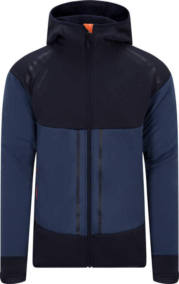 Stretch fleecejacket with hood 1 Wenaas