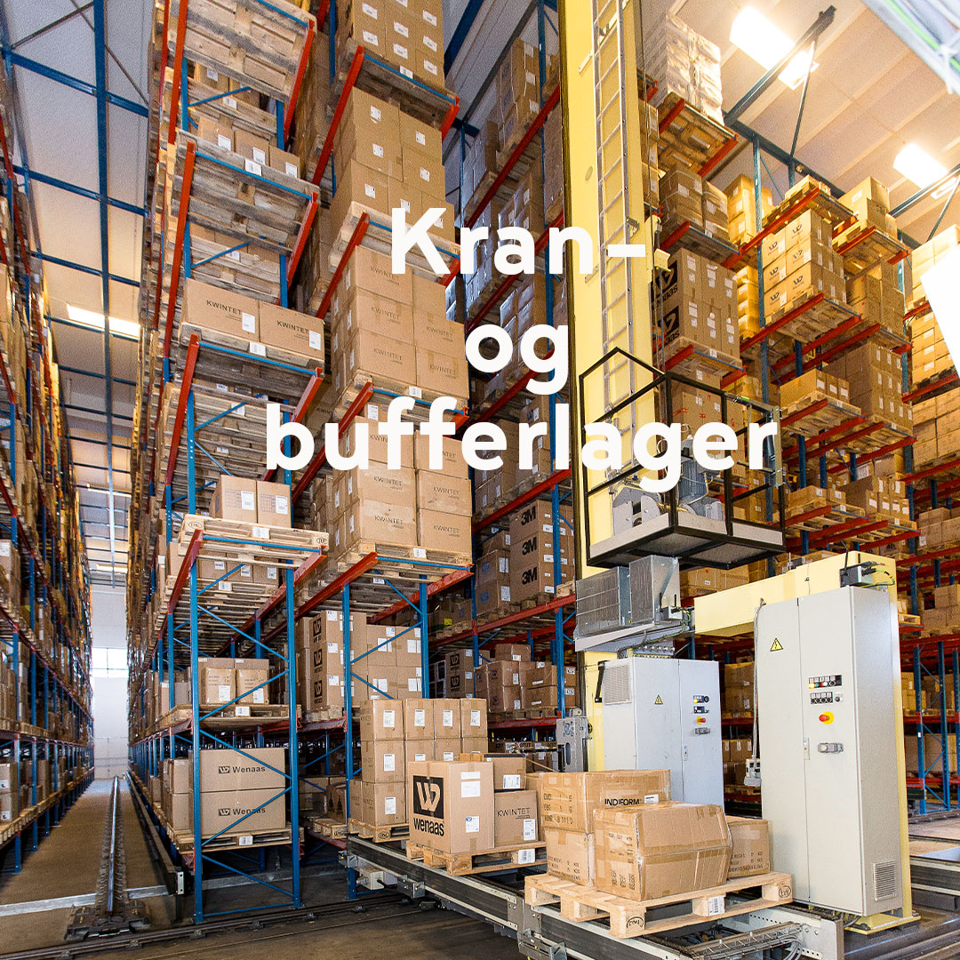 
• 4000 palleplasser.
• 1400 palleplasser bufferlager.
• Totalt palleplasser 5400.

