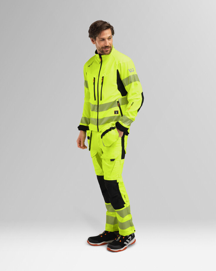 Hi-vis mens stretch jacket, class 3 4 Wenaas
