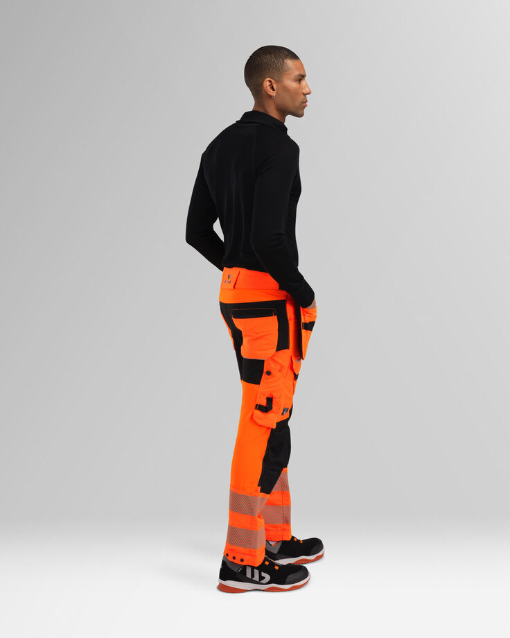 Hi-vis mens stretch trousers, class 2 5 Wenaas