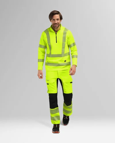 Hi-vis 1/2 zip jumper Wenaas Medium