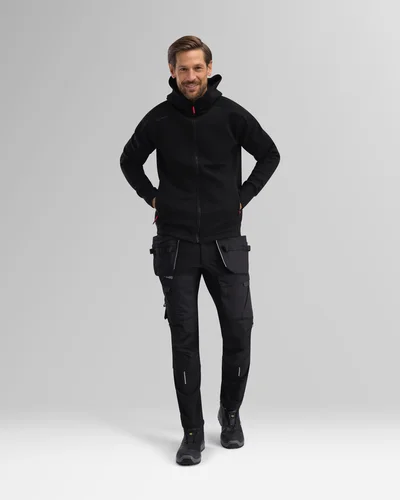 Hooded jacket Nero stretch Wenaas Medium