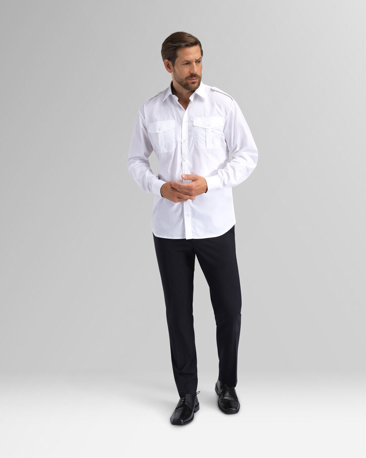 Shirt Work reg men LS 4 Wenaas