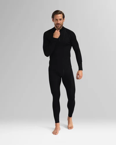 Mens merino 1/2 zip Wenaas Medium