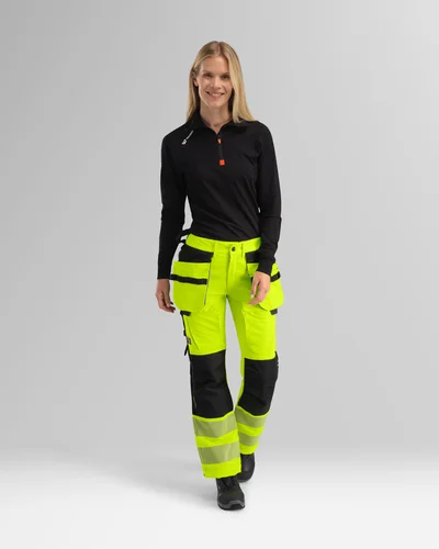 Dames-stretchbroek met hoge zichtbaarheid, klasse 2 Wenaas Medium