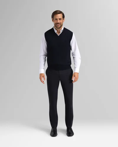 Gebreid vest met V-hals Wenaas Medium