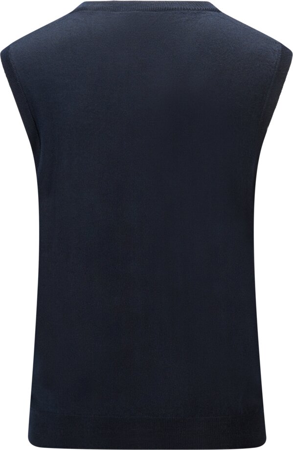 Knitted v-neck vest 2 Wenaas