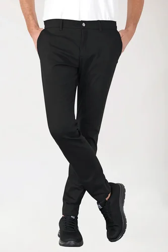 Comfy Flex Herrebukse Chinos svart Sverre W. Monsen Medium