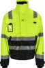 Varseljacka i pilotmodell vinter 1 Fluorescerande gul/Svart Wenaas  Miniature