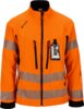 Hivis stretchjacka, herr kl. 3 2 Fluorescerande orange/Svart Wenaas  Miniature