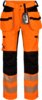 Hivis stretchbukse herre kl 2 1 Fluor Orange/Sort Wenaas  Miniature