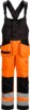 Hivis bib and brace 1 Black/Fluor Orange Wenaas  Miniature