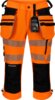 HiVis piratbukse stretch 2 Fluor Orange/Sort Wenaas  Miniature