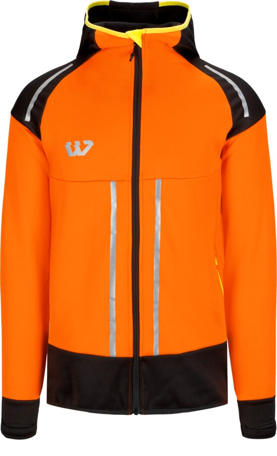 Stretch fleecejacket with hood 1 Wenaas