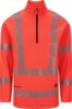 Hoge zichtbaarheid trui met 1/2 rits 1 Fluoriserend rood Wenaas  Miniature