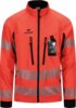 Hivis stretchjacka, herr kl. 3 1 Fluorescerande röd/Svart Wenaas  Miniature