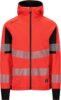 Hi-vis hooded jacket 1 Red Fluorine/Black Wenaas  Miniature