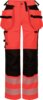 Hi-vis Stretch Trousers for Women, Class 2 2 Red Fluorine/Black Wenaas  Miniature