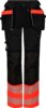Signal-Stretchhose Damen 1 Schwarz/Fluorrot Wenaas  Miniature