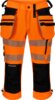 Signalhose in 3/4-Länge, Klasse 1 2 Fluoreszierendes Orange/schwarz Wenaas  Miniature