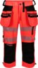 Signalhose in 3/4-Länge, Klasse 1 1 Fluorrot/Schwarz Wenaas  Miniature